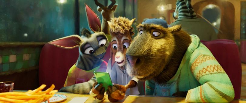Hannah, Will & Daryl in Sony Pictures' G.O.A.T. – BOCK AUF GROSSE SPRÜNGE.  © 2026 CTMG, Inc. All Rights Reserved.