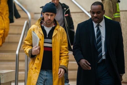 Ryan Gosling als Ryland Grace und Lionel Boyce als Carl in DER ASTRONAUT - PROJECT HAIL MARY, von Amazon MGM Studios. Photo credit: Jonathan Olley  © 2026 Amazon Content Services LLC. All Rights Reserved.
